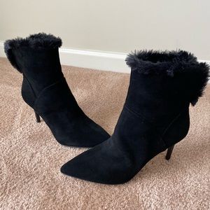 Nine West Fur Trim Booties😍